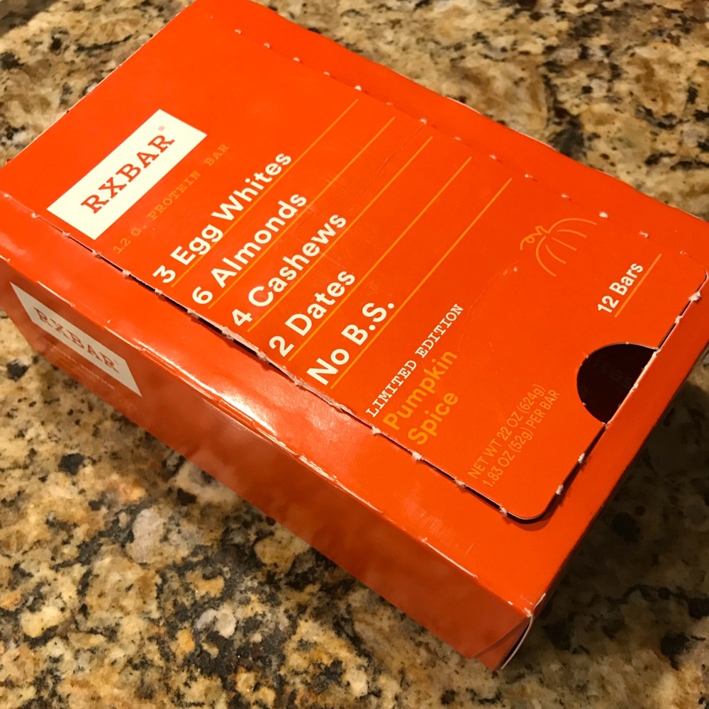FREE w/ some Bundles. Rx bar Pumpkin spice protein